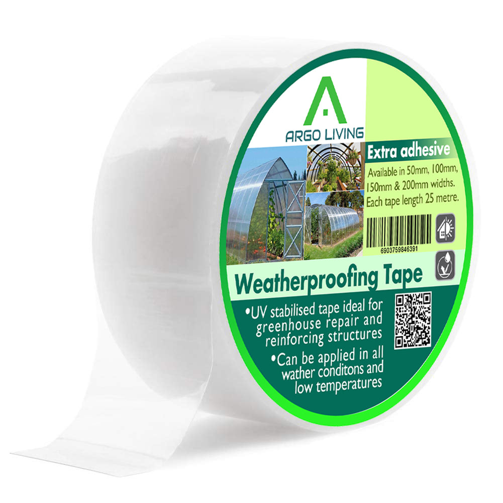 Polytunnel Greenhouse Clear Polythene Repair Tape 5cm, 10cm, 15cm, 20cm x 25m Lenght - 2bazar4