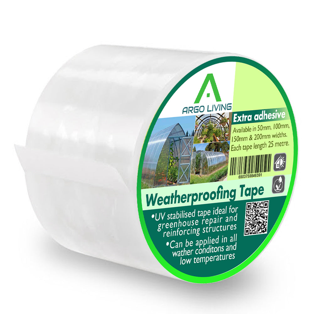 Polytunnel Greenhouse Clear Polythene Repair Tape 5cm, 10cm, 15cm, 20cm x 25m Lenght - 2bazar4