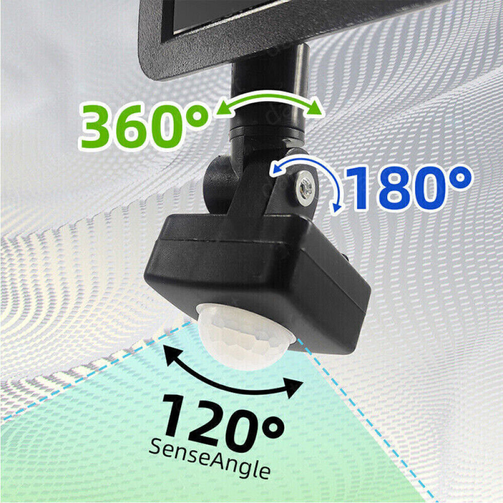 Outdoor Garden Floodlight With Sensor LED PIR Motion Security Lights Waterproof