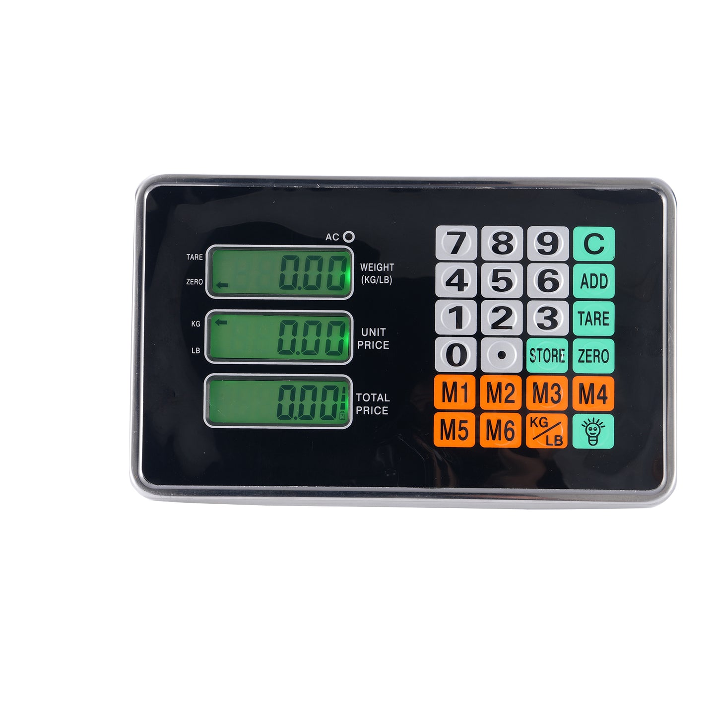 100KG/220lbs LCD Digital Personal Floor Postal Platform Scale with 30*40 Platform & 0.6mm Plate Black UK Plug