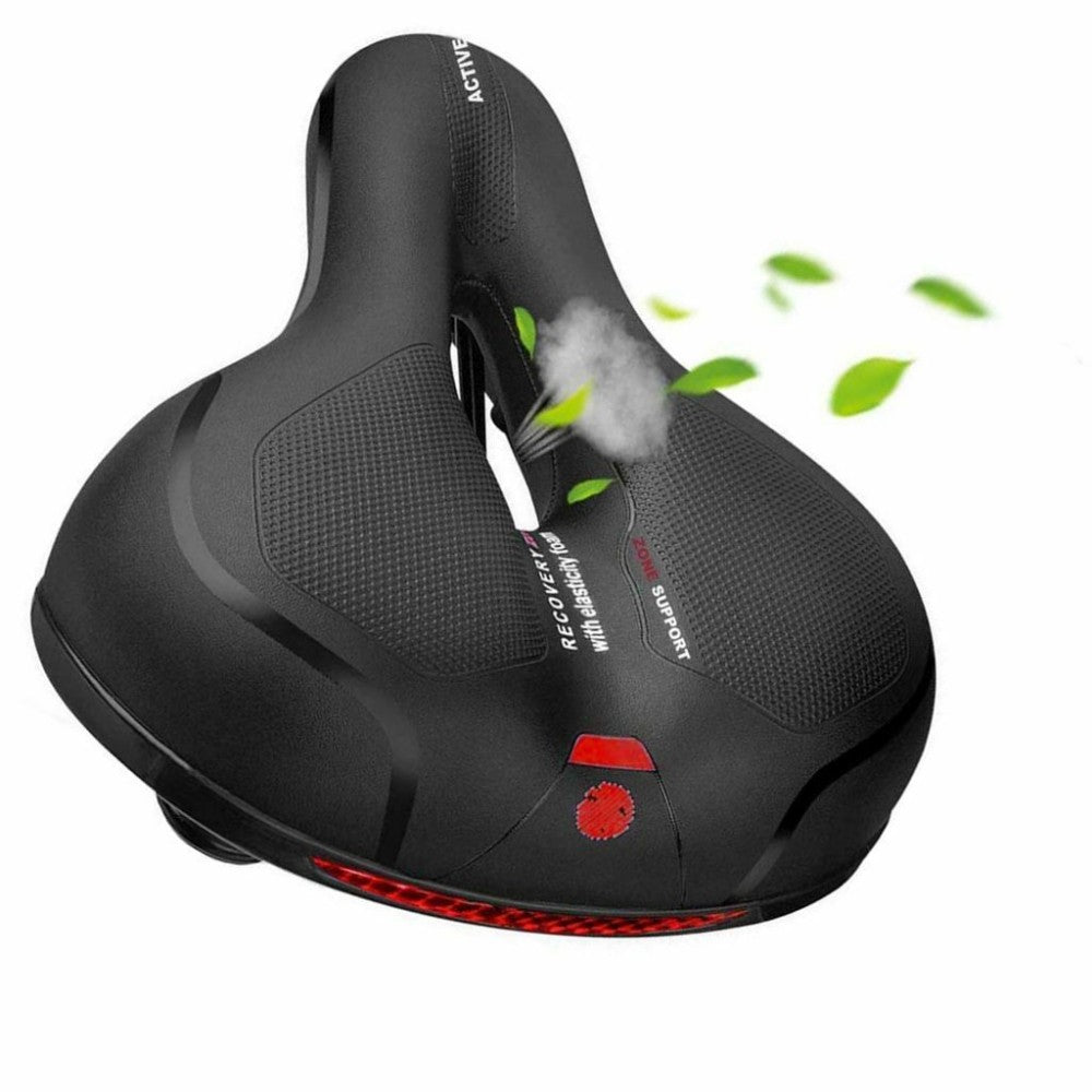 Wide Gel Bicycle Saddle with Dual Spring Suspension – Comfortable Touring Bike Seat for Men & Women (UK)