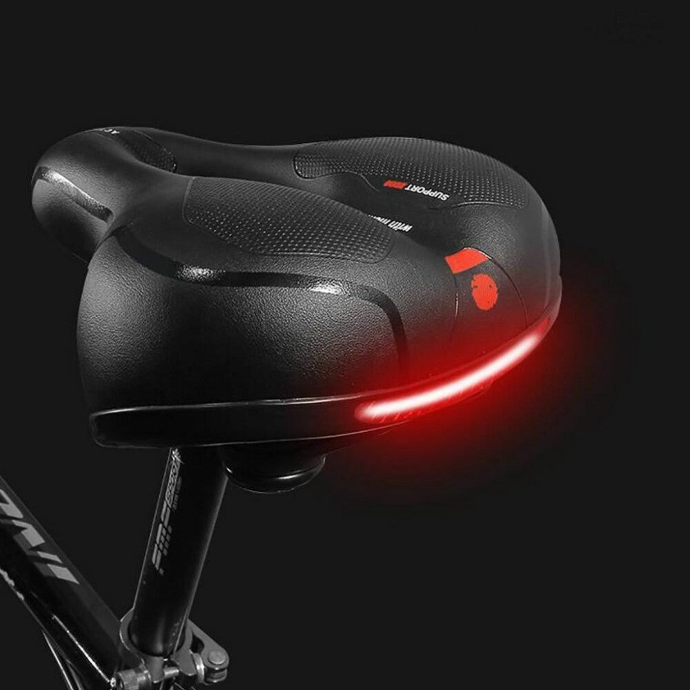 Wide Gel Bicycle Saddle with Dual Spring Suspension – Comfortable Touring Bike Seat for Men & Women (UK)