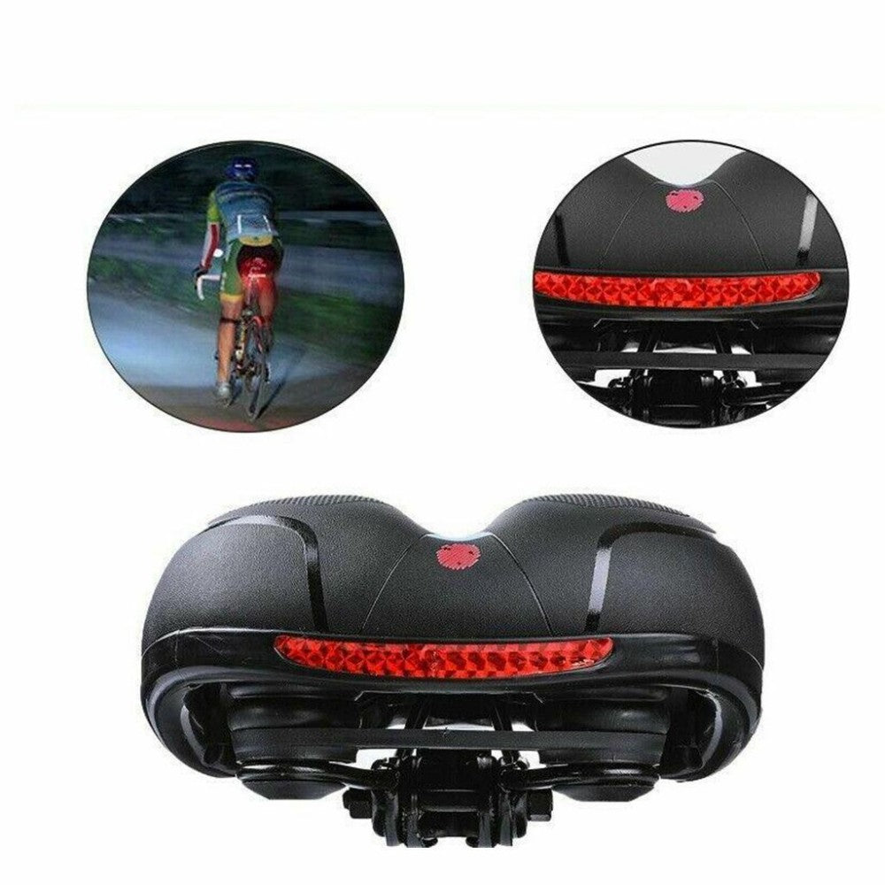 Wide Gel Bicycle Saddle with Dual Spring Suspension – Comfortable Touring Bike Seat for Men & Women (UK)