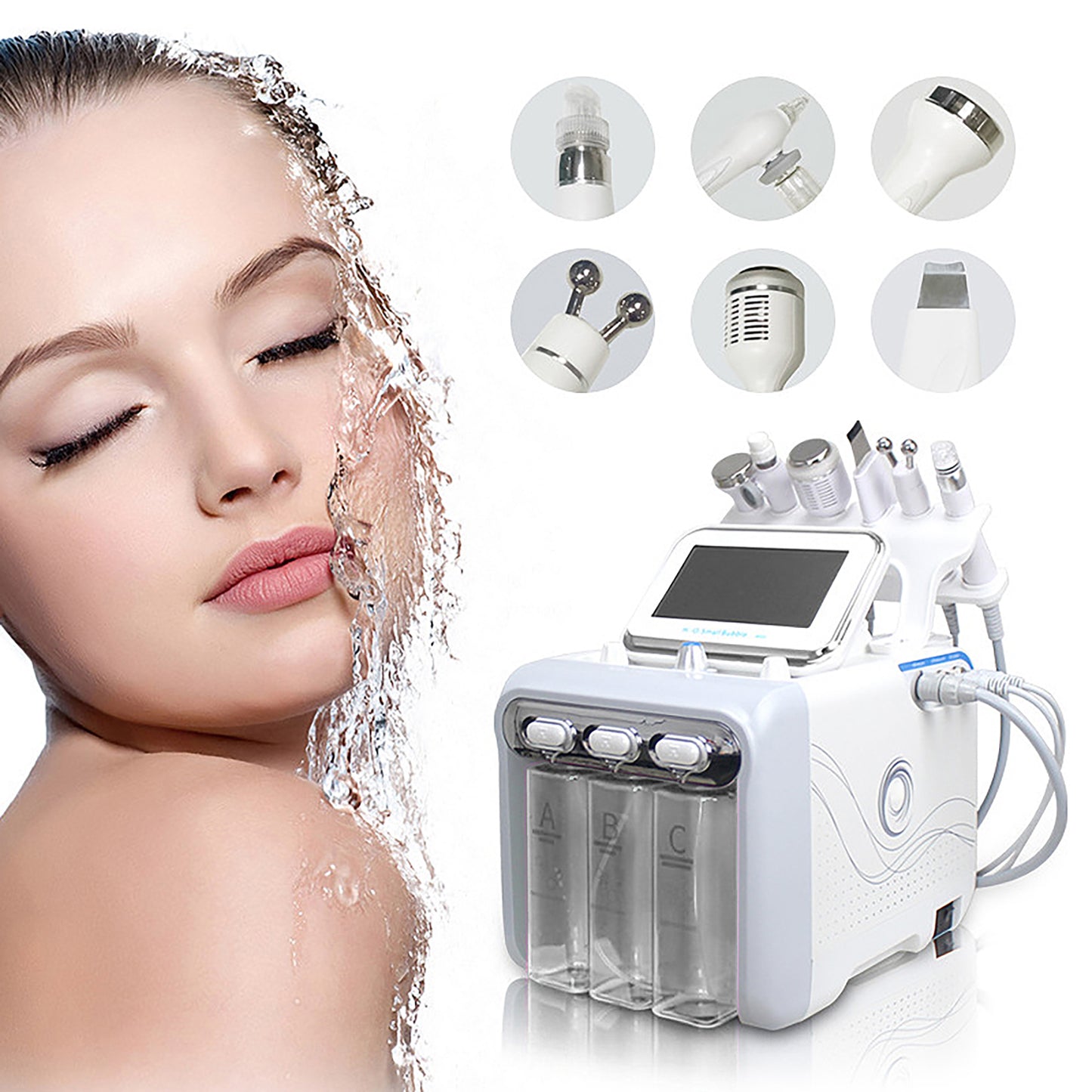 6 In1 Hydra Water Dermabrasion Skin Cleansing Hydro Dermabrasion Facial Machine