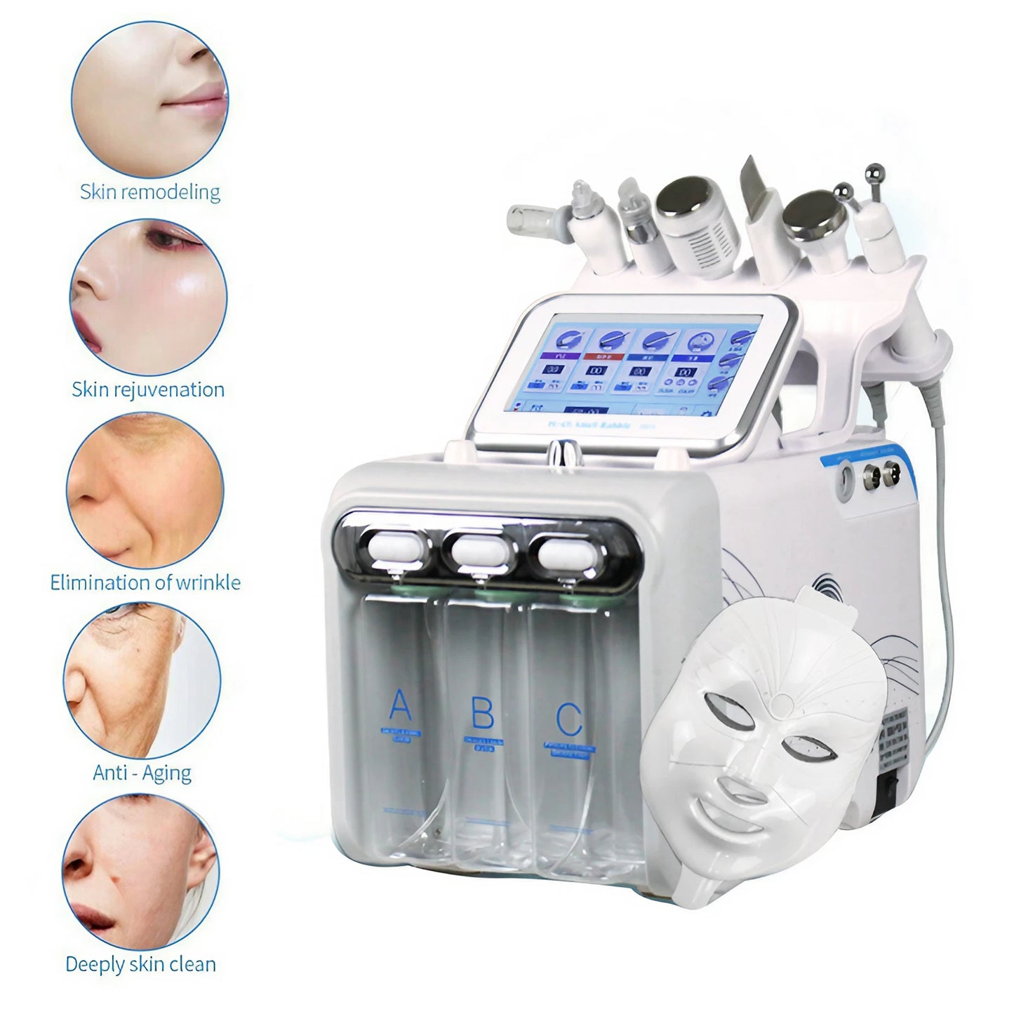 7 in 1 Aqua Hydra Hydro Peeling Facial Dermabrasion Machine Facial Skin Care