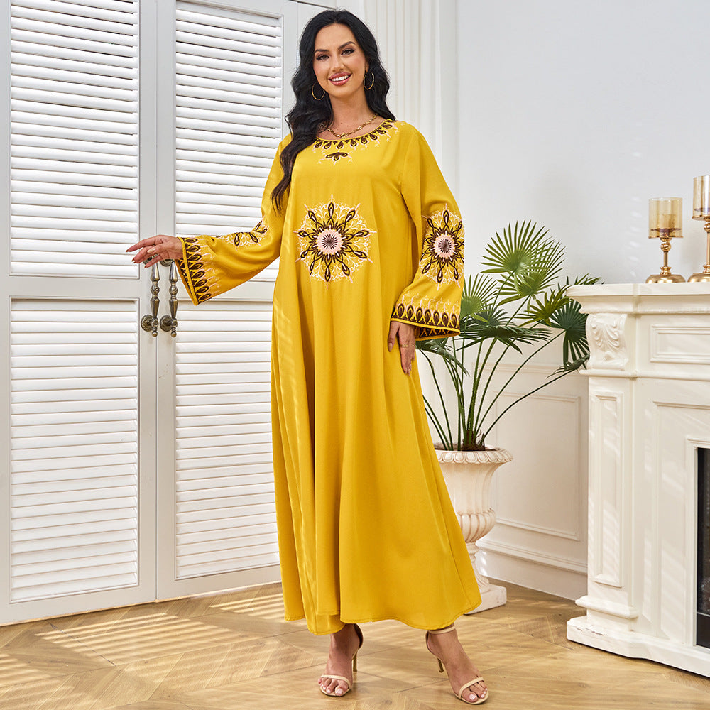 Ladies' embroidered dress