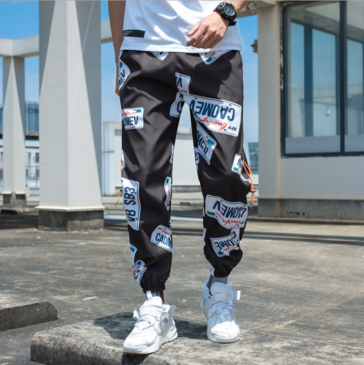 Streetwear Hip hop Joggers Pants Men Loose Harem Pants Ankle Length Trousers Sport Casual Sweatpants White Techwear - 2bazar4