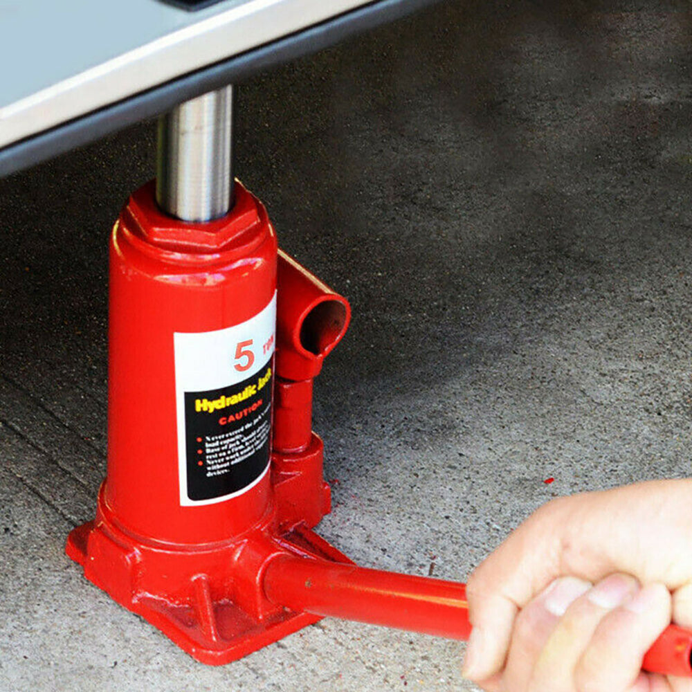 5 Ton Bottle Jack Heavy Duty Hydraulic Lifting Ram Car Van Boat Truck Caravan UK