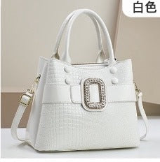Lizard-Pattern Shoulder & Crossbody Bag