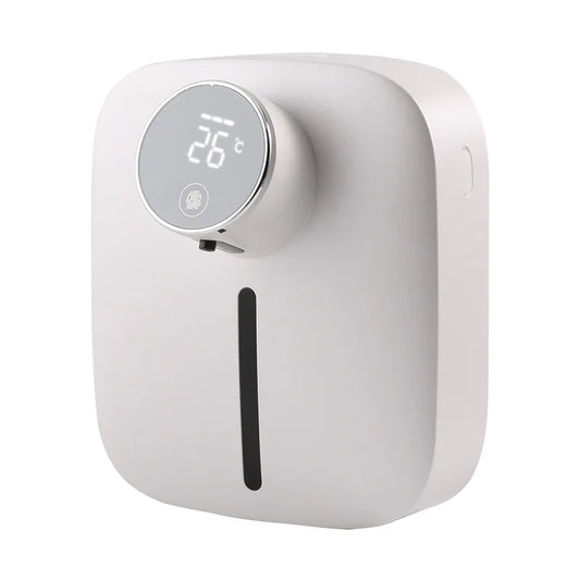 Wall-mounted Automatic Soap Dispenser Multifunctional Infrared Sensor LED Digital Display Touchless Foam USB Rechargeable - 2bazar4