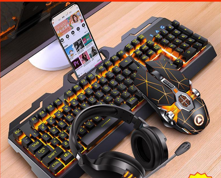 Keyboard Mouse Headset Gaming Set - 2bazar4