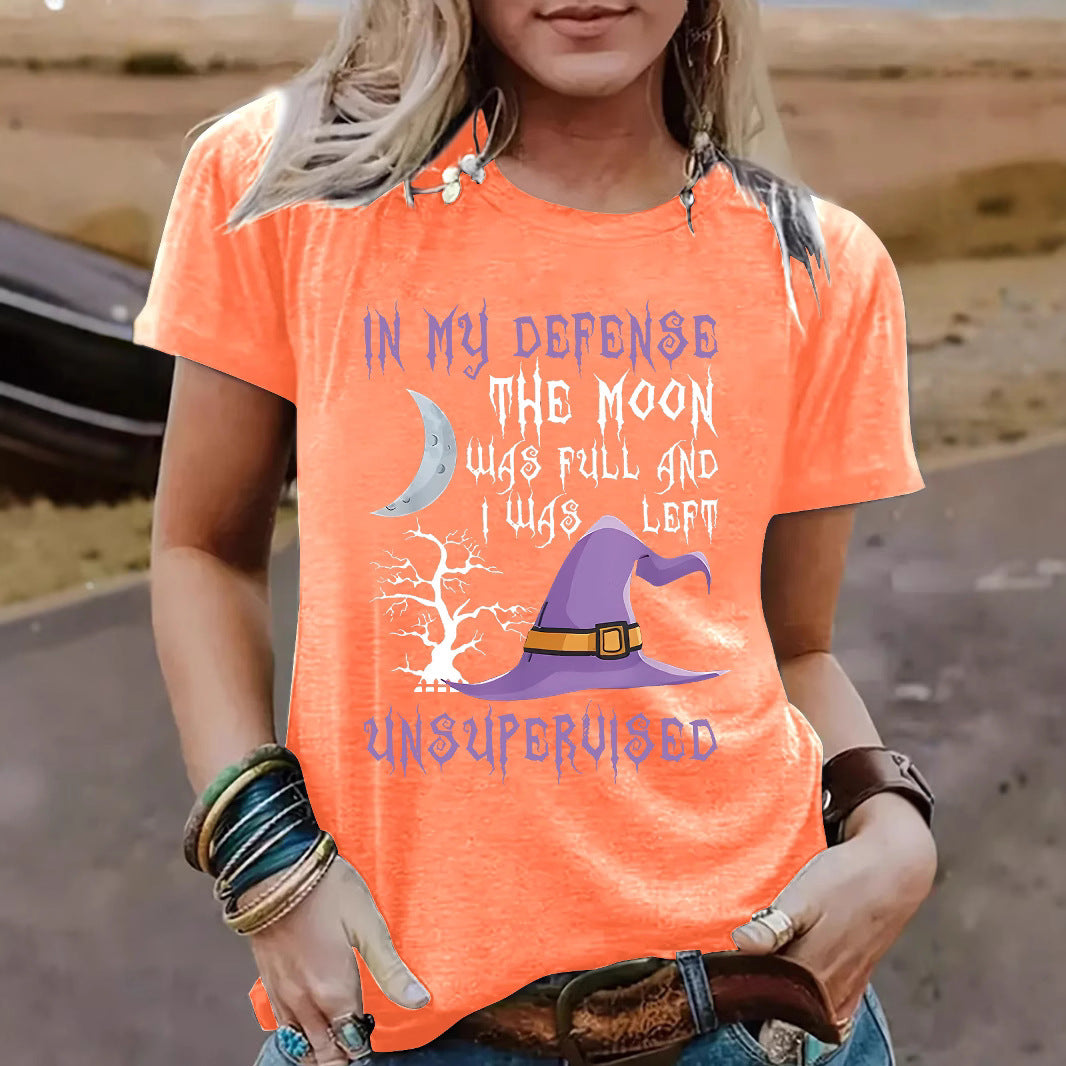 Halloween Witch Pattern Short-Sleeve T-Shirt - product image 3