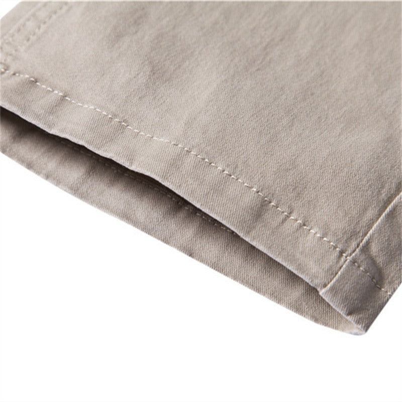 Autumn New Men's Casual Pants Breathable Men's Wear Japanese Youth Business Versatile Thickened Cotton Pants - 2bazar4