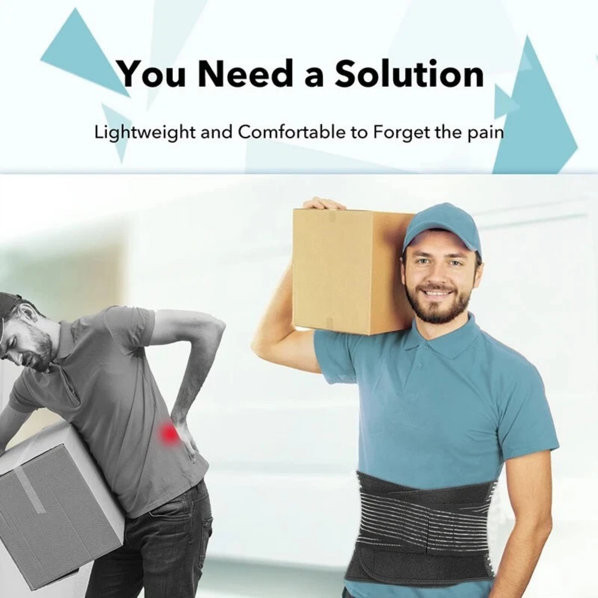 Adjustable Lower Back Brace Lumbar Support Waist Belt For Men Women Pain Relief Waist Belt
