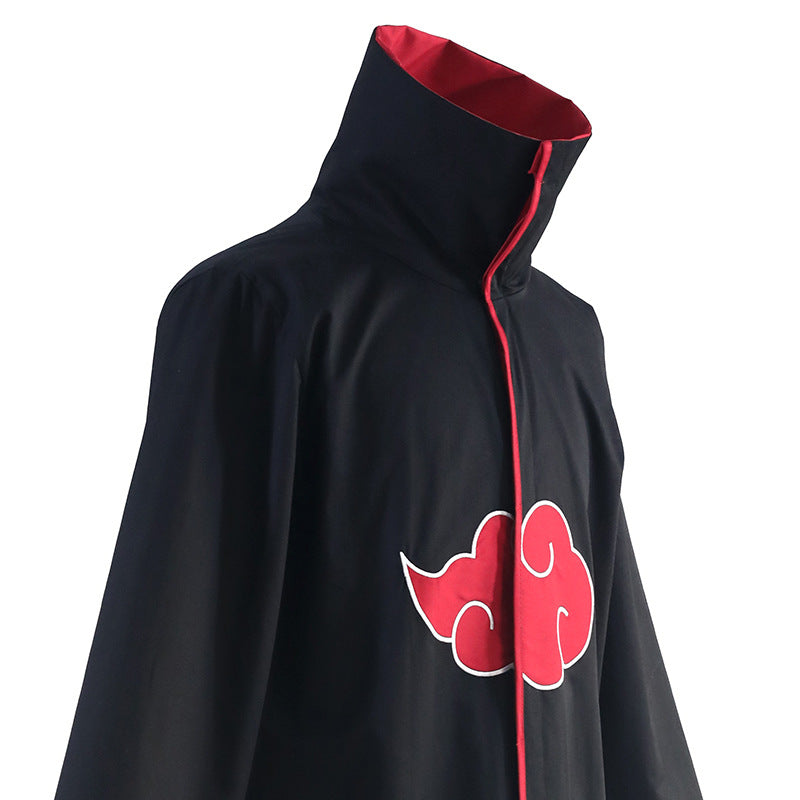 Naruto Akatsuki Itachi Red Cloud Cosplay Cloak