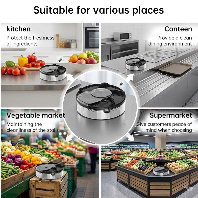 2026 Automatic Fly Trap for Home Kitchen - Removable Insect Pest Catcher