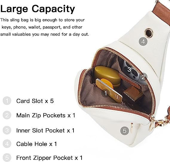 New outdoor portable women's small shoulder bag leather crossbody bag waist bag women's pu chest bag - 2bazar4