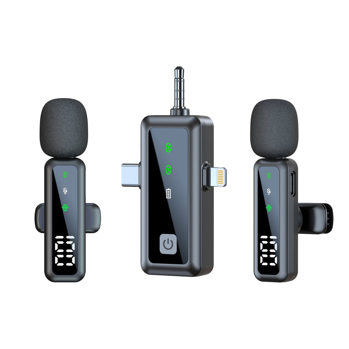 Wireless Lapel Microphone for Outdoor Computer Live Streaming Noise Reduction Universal Small Microphone eprolo