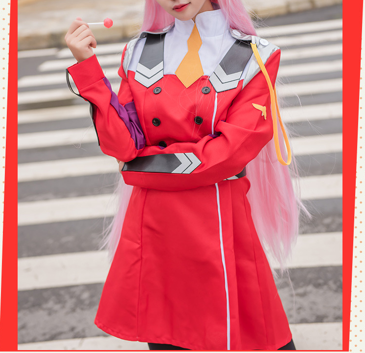 Game DARLING DARLING in the FRANXX Zero Two Cosplay Costume Dress 02 Cosplay Costume Women Cosplay Sexy Dress Headband wig shoes