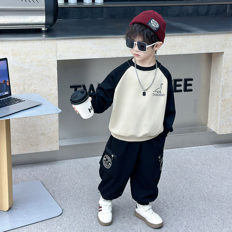 Boys' Casual Athletic Sweatshirt Two-Piece Set - product image 3