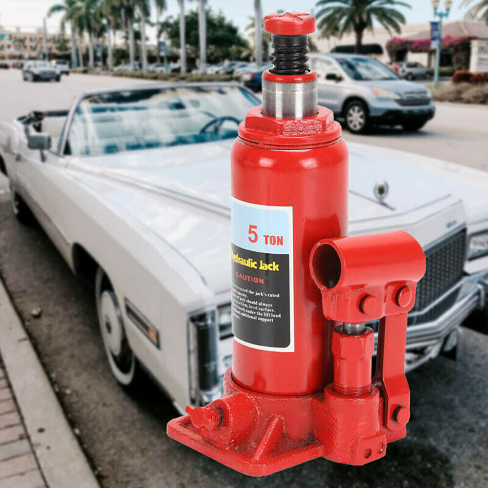 5 Ton Bottle Jack Heavy Duty Hydraulic Lifting Ram Car Van Boat Truck Caravan UK