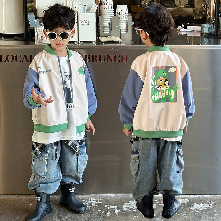 Trendy Boys Autumn Baseball Jacket, Casual Varsity Coat for Kids - product image 5