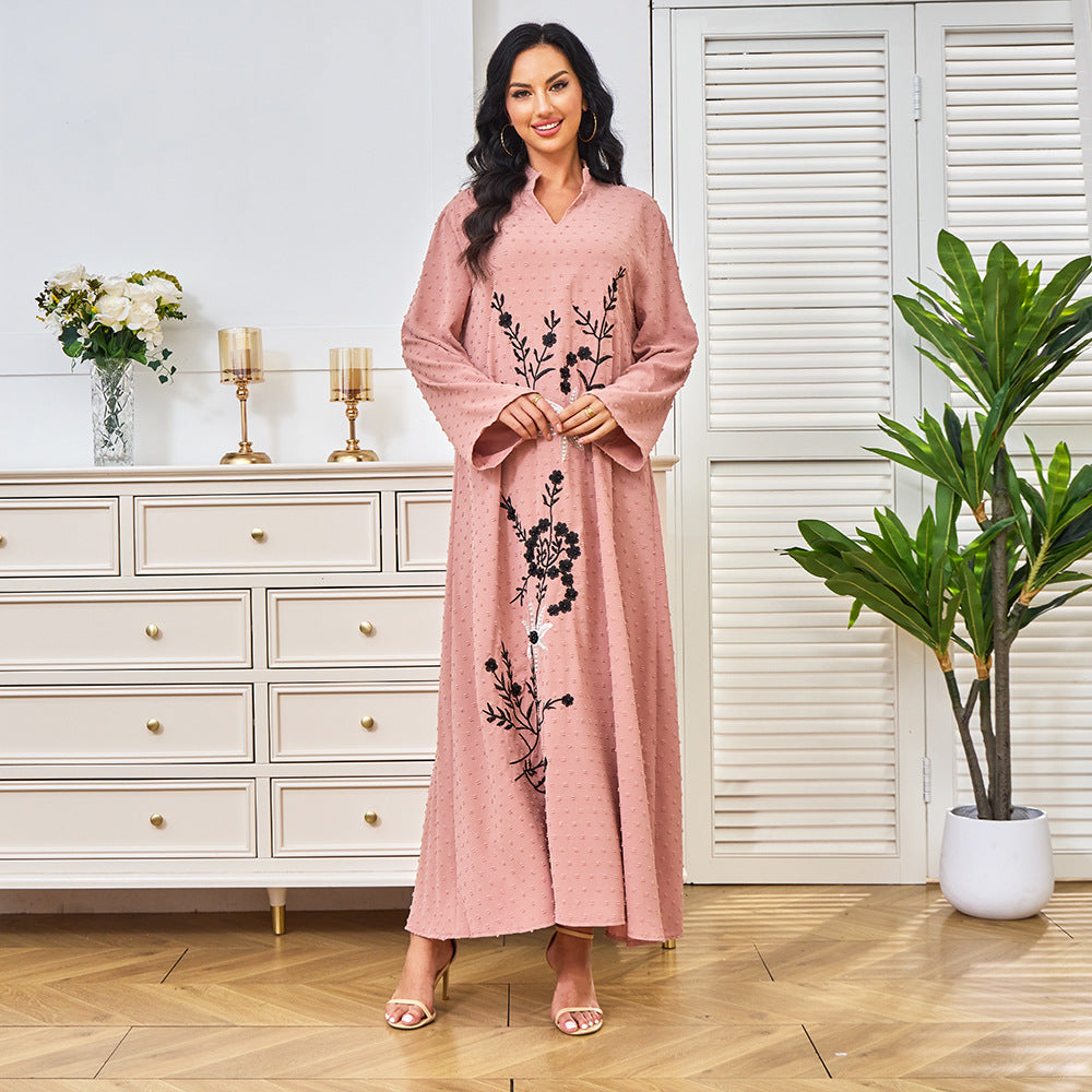 Embroidered loose women's dress