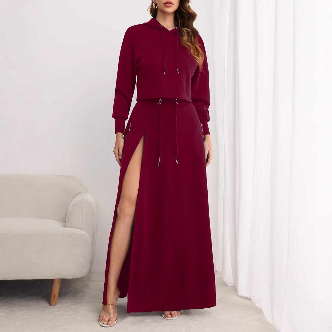 Women's Streetwear Two-Piece Top & Trousers Set