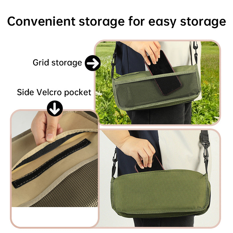 Portable Folding Stool with Steel Frame & Oxford Fabric