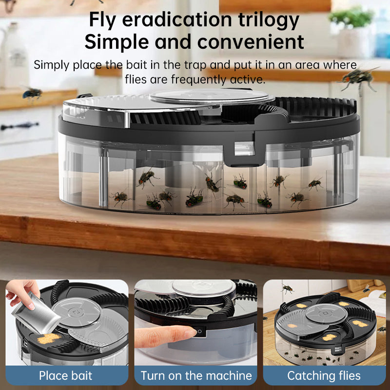 2026 Automatic Fly Trap for Home Kitchen - Removable Insect Pest Catcher