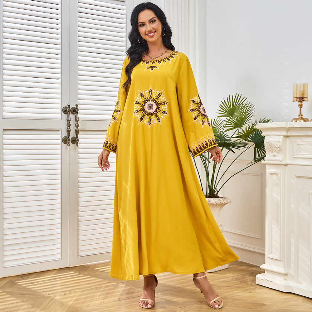 Ladies' embroidered dress