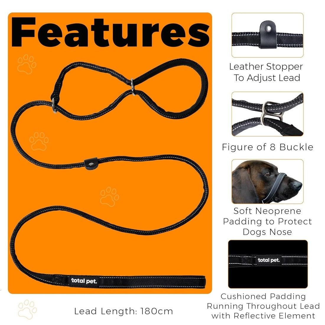 Anti-Pull Dog Leash with Head Collar & Waste Bag Dispenser - product image 2