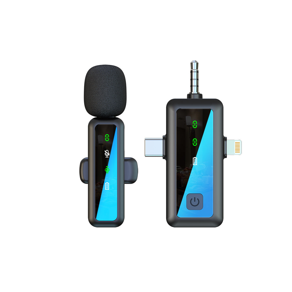 Wireless Lapel Microphone for Outdoor Computer Live Streaming Noise Reduction Universal Small Microphone eprolo