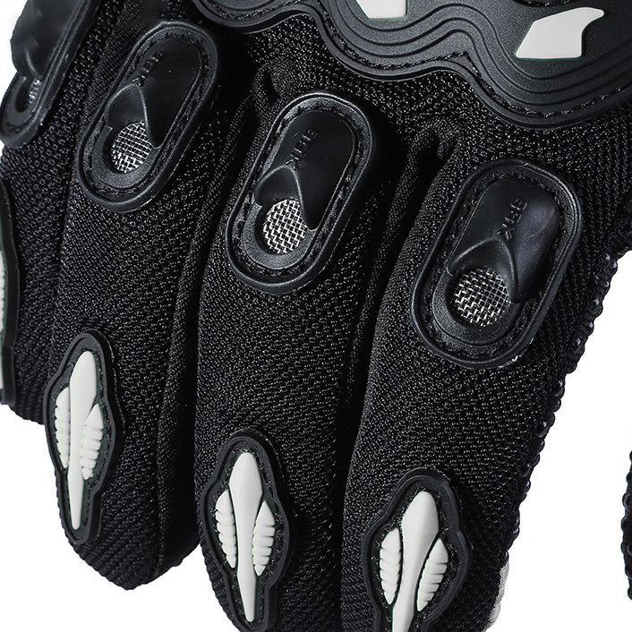 Motorcycle Riding Gloves, All Finger, Summer Breathable, Men's And WomElectric Vehicles, Anti Fall, Anti Slip, Touch ScreenProduct attributes:Material: High quality mesh fabricApplicable age group: adultApplicable gender: neutral/both genders