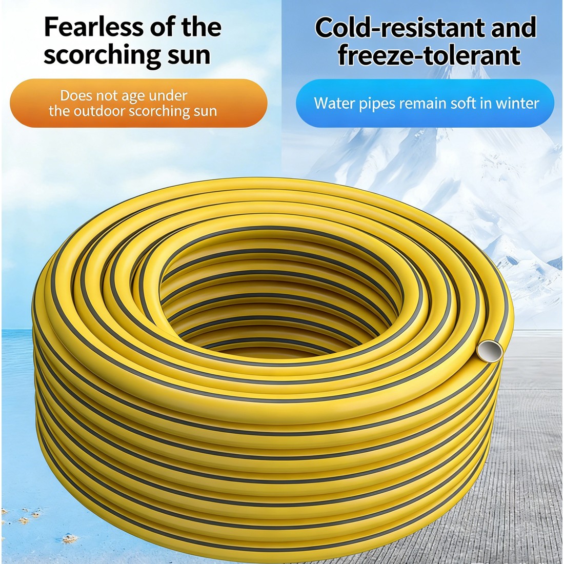 20m Heavy-Duty Reinforced Garden Hose with Connectors