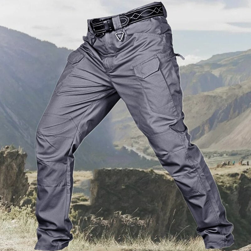 Men's Casual Tactical Pants Breathable Autumn Outdoor Hiking Army Military Long Trousers Male Waterproof Multi Pocket Cargo Pant - 2bazar4