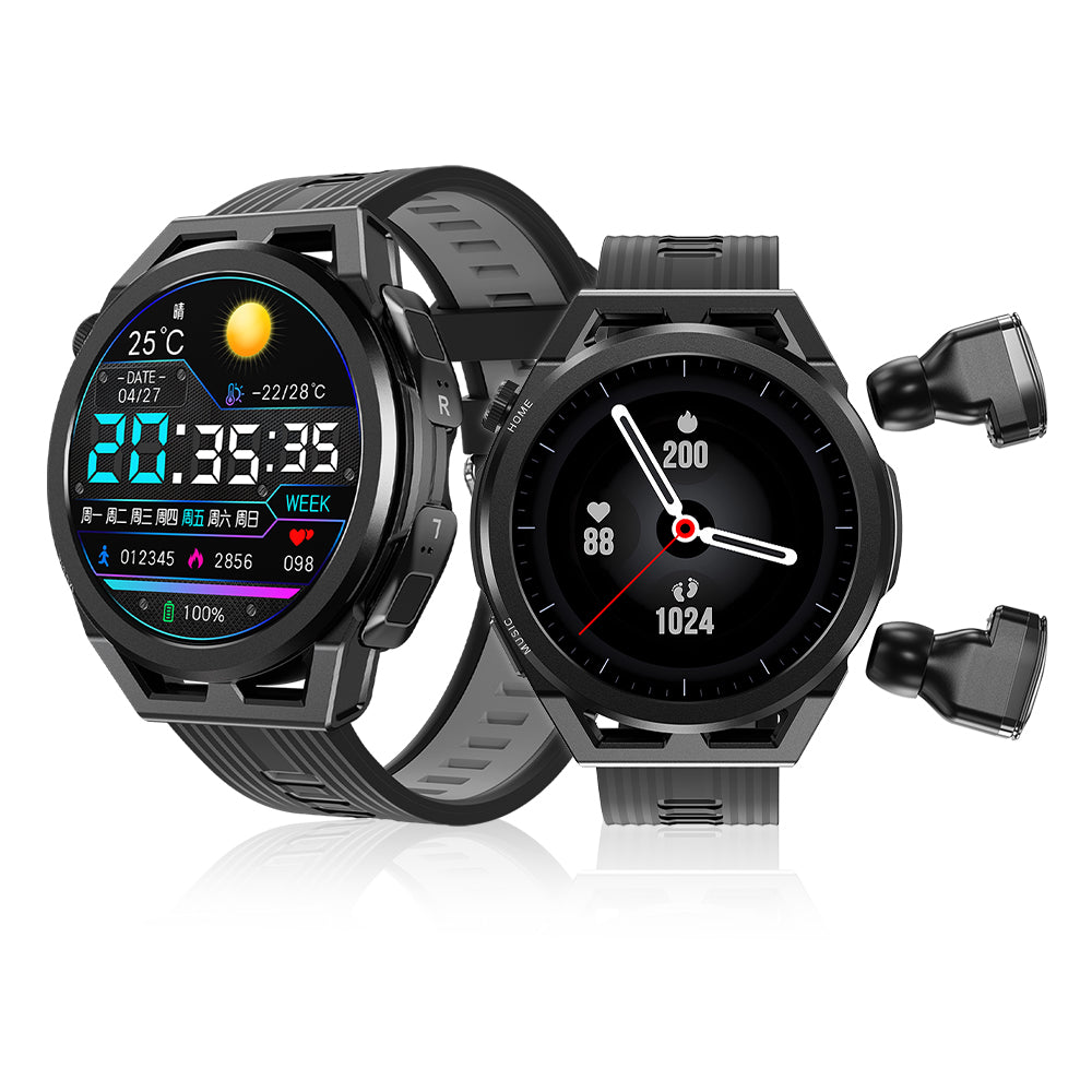 N18 smart watch TWS two in one Bluetooth local playback NFC heart rate and blood pressure health monitoring