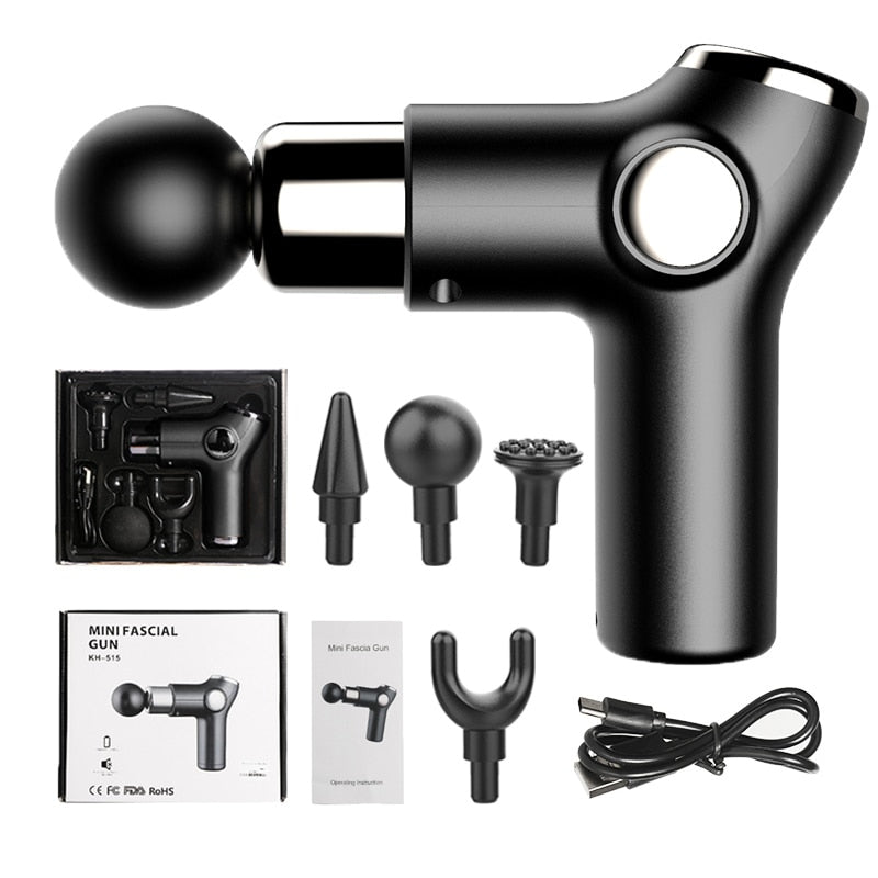 Muscle Massage Gun Mini Pocket 32 Speed vibration Electric Back neck Massager Gun For Body Deep Relief Pain Slimming Fascial gun - 2bazar4