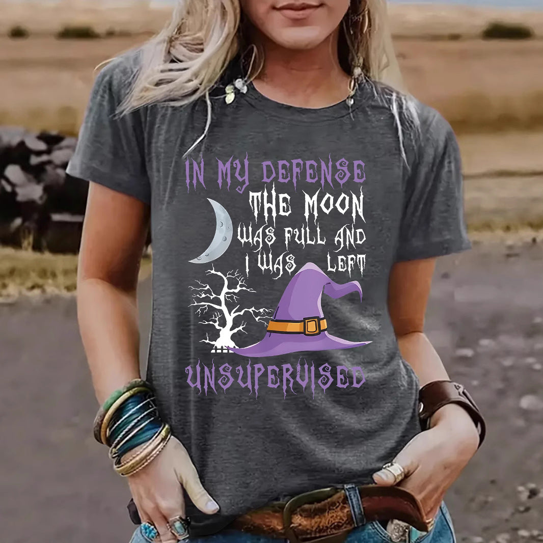 Halloween Witch Pattern Short-Sleeve T-Shirt - product image 2