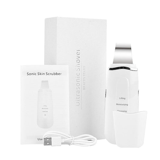 Ultrasonic Remove Blackhead Wrinkle Pore Clean  Face Scrubber Machine - 2bazar4