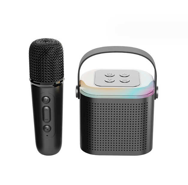 Y1 New Hot Bluetooth Speaker Portable Home Cute Karaoke Mini Wireless Audio with Microphone K Song Family Singing Machine eprolo