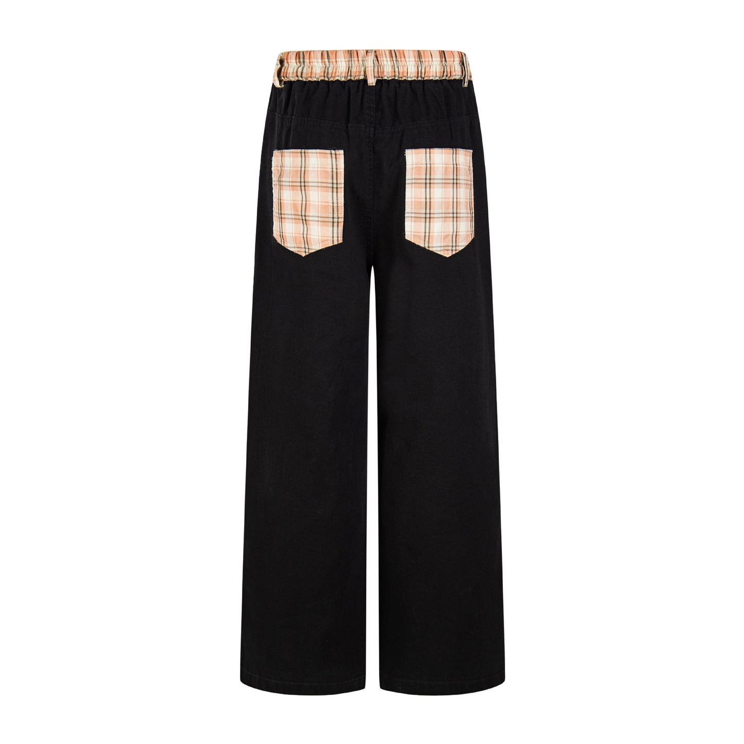 Cat patch embroidered jeans