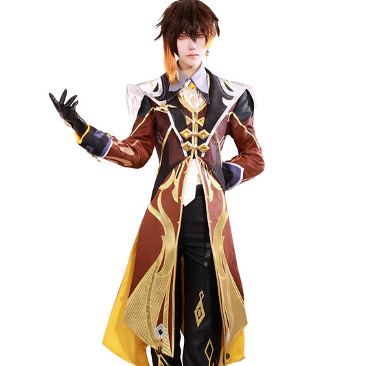 Genshin Impact cosplay clothes Morax Zhongli anime game animation high configuration Zhongli cos clothes