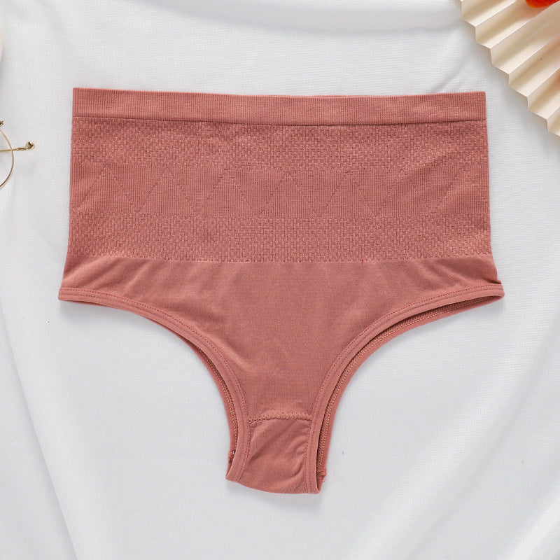 Seamless mid-high waist panties, tummy-tightening, waist-slimming and height-slimming elastic briefs for women - 2bazar4