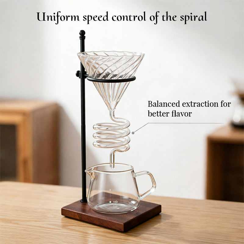Spiral Pour-Over Coffee Dripper Stand