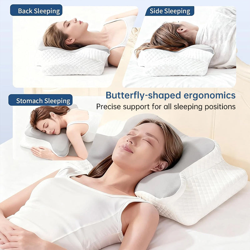 Cooling Memory Foam Cervical Pillow – Slow Rebound Neck Support