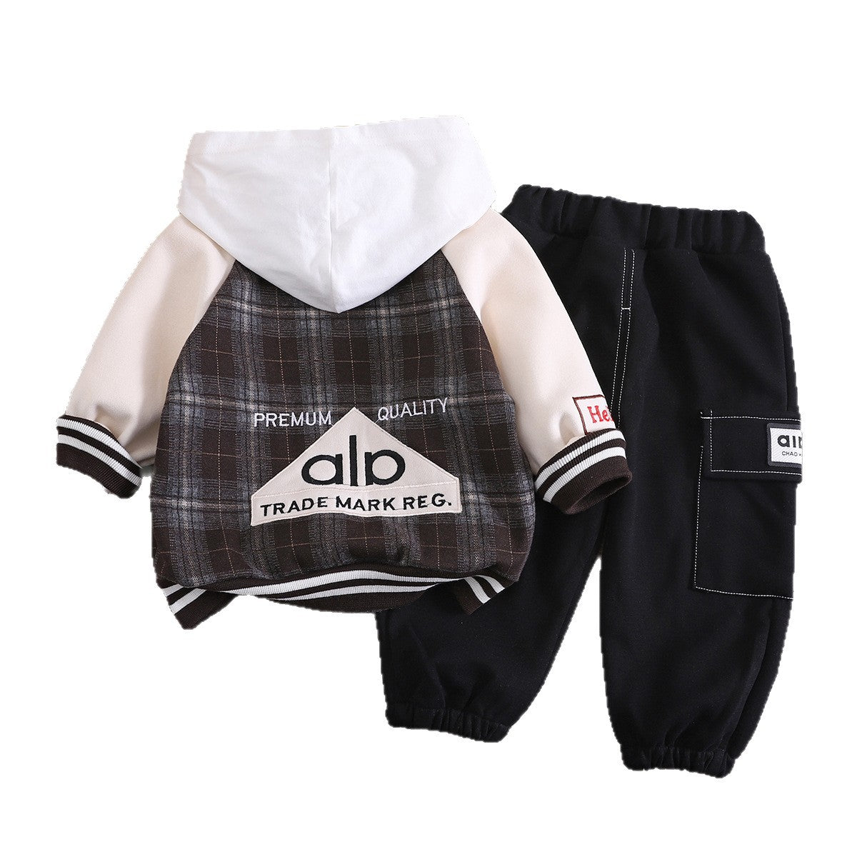 Stylish Hooded Baseball Jacket 3-Piece Set for Boys Spring Autumn - product image 5