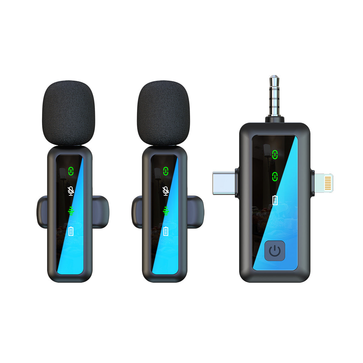 Wireless Lapel Microphone for Outdoor Computer Live Streaming Noise Reduction Universal Small Microphone eprolo