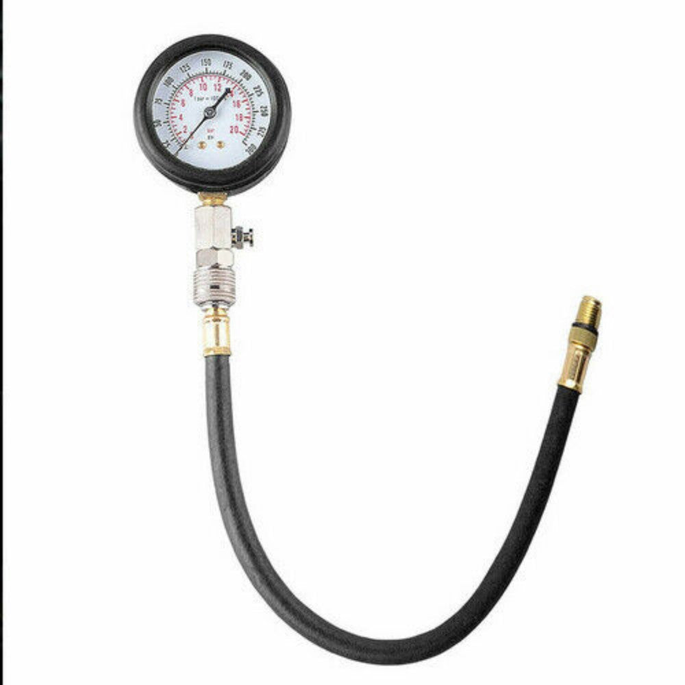 Petrol Engine Cylinder Pressure Tester for Car Compression Test Gauge Kit Set UK