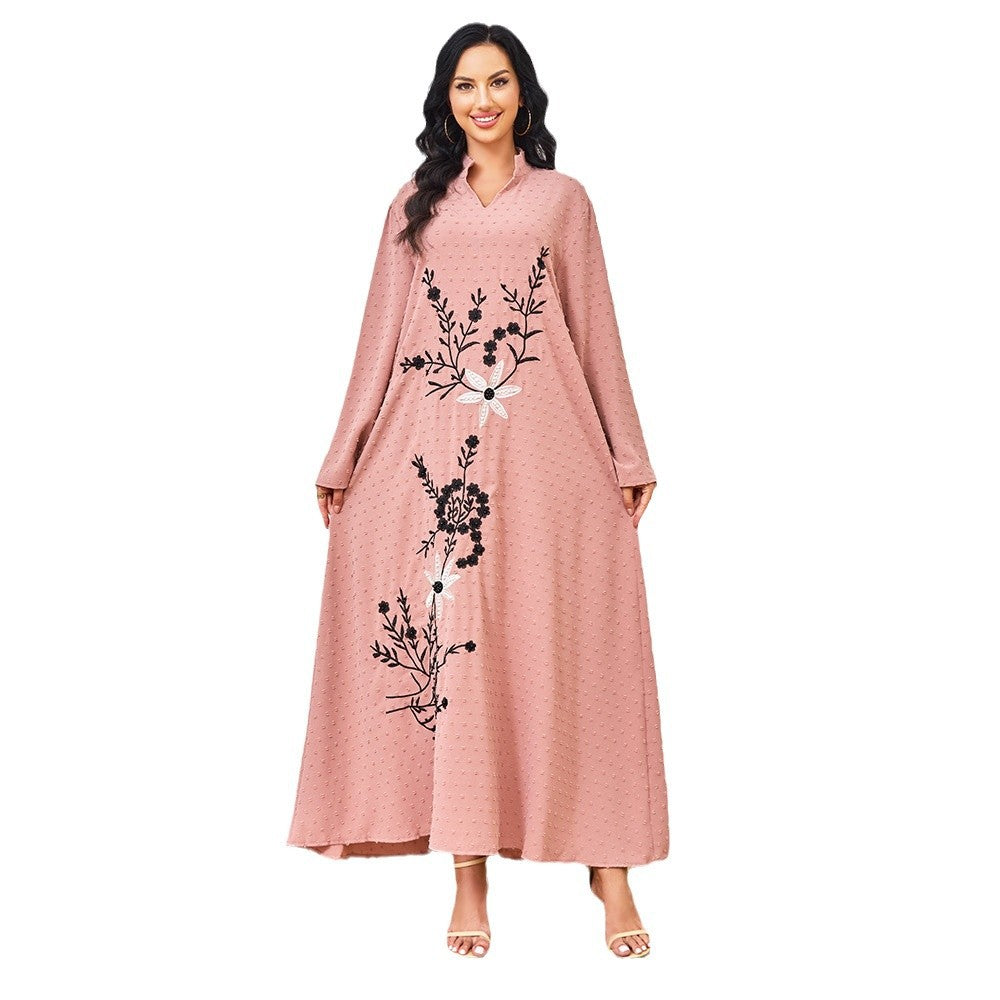 Embroidered loose women's dress